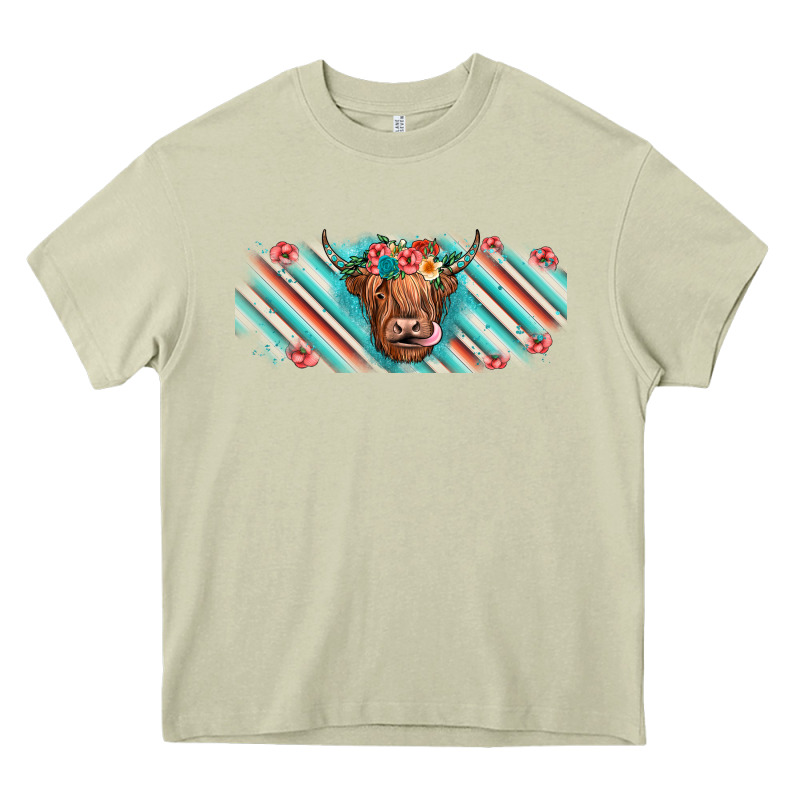 Cow Floral Heavy Core Tee by JahusDesignShop | Teevron