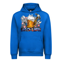 Cobalt dad life beer and tools Urban Hoodie - BarkalooDesign