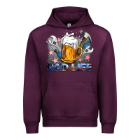 Mauve Wine dad life beer and tools Urban Hoodie - BarkalooDesign