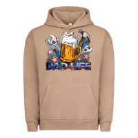 Pigment Burro dad life beer and tools Urban Hoodie - BarkalooDesign