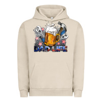 Pigment French Oak dad life beer and tools Urban Hoodie - BarkalooDesign