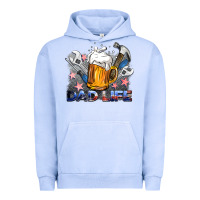 Pigment Grape Ice dad life beer and tools Urban Hoodie - BarkalooDesign