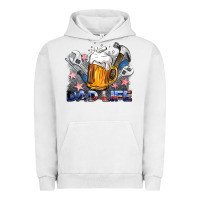 Pigment Lunar Rock dad life beer and tools Urban Hoodie - BarkalooDesign