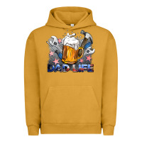 Pigment Peanut Butter dad life beer and tools Urban Hoodie - BarkalooDesign