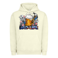 Pigment Pistachio dad life beer and tools Urban Hoodie - BarkalooDesign