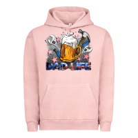 Pigment Salmon dad life beer and tools Urban Hoodie - BarkalooDesign
