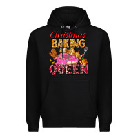 Black christmas baking queen Premium Hoodie - FaDigitalArtStudio