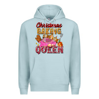 Blue Mist christmas baking queen Premium Hoodie - FaDigitalArtStudio