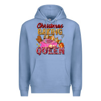 Colony Blue christmas baking queen Premium Hoodie - FaDigitalArtStudio