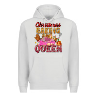 Dove Grey christmas baking queen Premium Hoodie - FaDigitalArtStudio