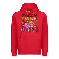 Red christmas baking queen Premium Hoodie - FaDigitalArtStudio
