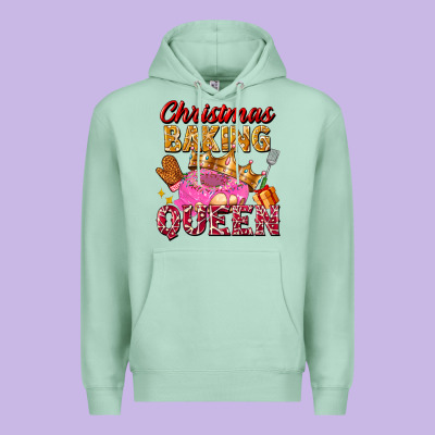 Christmas Baking Queen Premium Hoodie Designed By Fadigitalartstudio