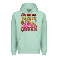 Seafoam christmas baking queen Premium Hoodie - FaDigitalArtStudio
