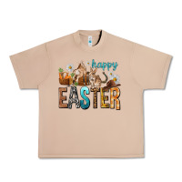 Burro Happy Easter with Cowboy Urban Heavy Tee - NancyCooperArtShop