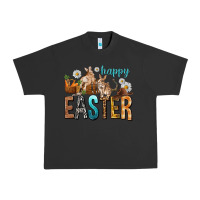 Pigment Black Happy Easter with Cowboy Urban Heavy Tee - NancyCooperArtShop