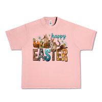 Salmon Happy Easter with Cowboy Urban Heavy Tee - NancyCooperArtShop