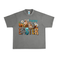 Tornado Happy Easter with Cowboy Urban Heavy Tee - NancyCooperArtShop