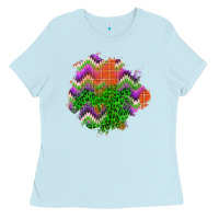 Baby Blue halloween patch Ladies Tee - BundleAndBundleShop