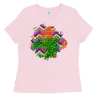 Bubblegum Pink halloween patch Ladies Tee - BundleAndBundleShop