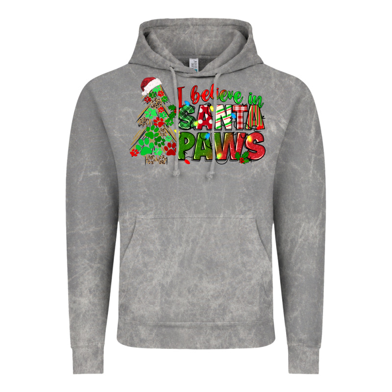 I Believe In Santa Paws Vintage Hoodie by texasbilliewilder | Teevron