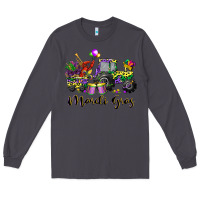 Smoke mardi gras tractor Long Sleeve Tee - CowGirlArtShop