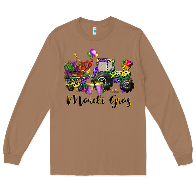 Mardi Gras Tractor Long Sleeve Tee by CowGirlArtShop | Teevron