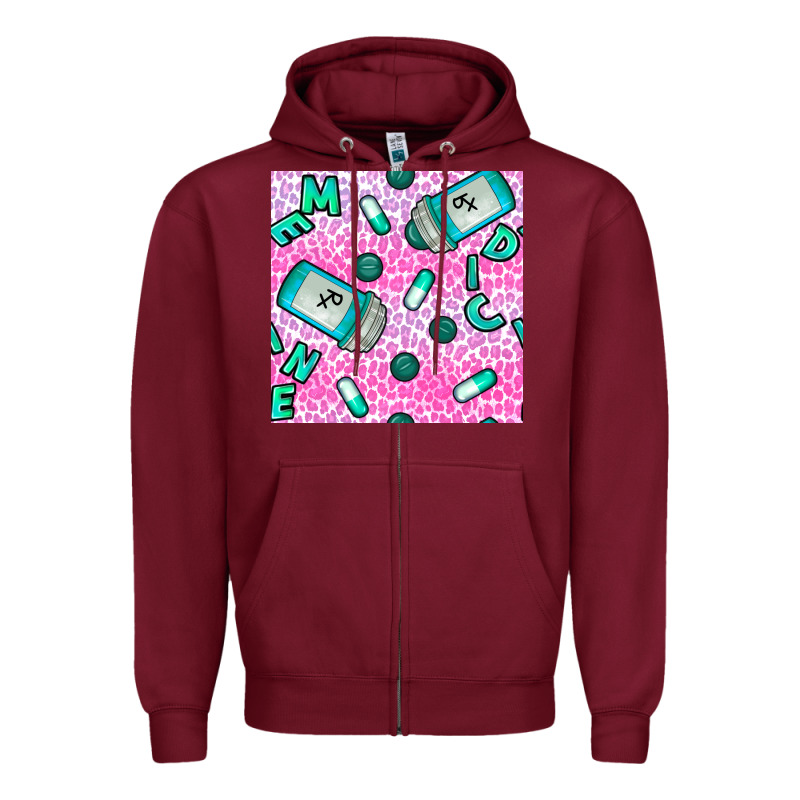 Western Medicine Seamless Pattern Zipper Hoodie by BundleAndBundleShop | Teevron
