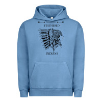 Pigment Pebble Blue A Feathered indians tyler darling childers art gift for fans Urban Hoodie - tuanDangUi