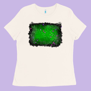 Halloween Background Ladies Tee Designed By Ranaportraitstore