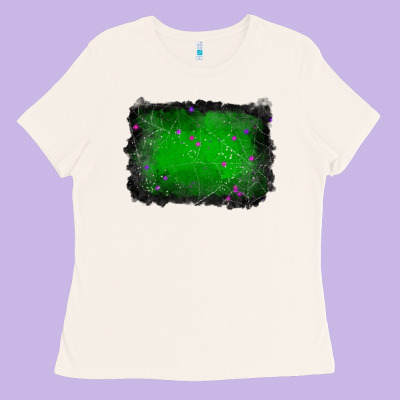 Halloween Background Ladies Tee Designed By Ranaportraitstore