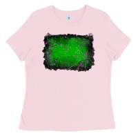 Bubblegum Pink halloween background Ladies Tee - RanaPortraitStore