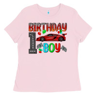 Bubblegum Pink birthday boy 1 Ladies Tee - BundleAndBundleShop
