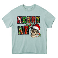 Arona Merry af skeleton messy bun Heavy Core Tee - NancyCooperArtShop