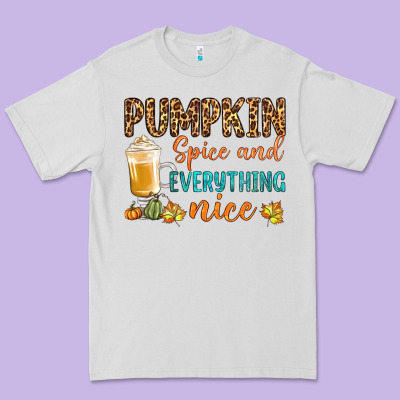 Pumpkin Spice And Everything Nice Premium Tee Designed By Bundleandbundleshop
