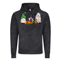 Vintage Black Halloween gnomes Vintage Hoodie - NancyCooperArtShop
