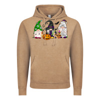 Vintage Coffee Halloween gnomes Vintage Hoodie - NancyCooperArtShop