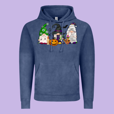 Halloween Gnomes Vintage Hoodie Designed By Nancycooperartshop