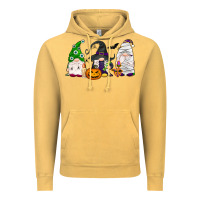 Vintage Mustard Halloween gnomes Vintage Hoodie - NancyCooperArtShop