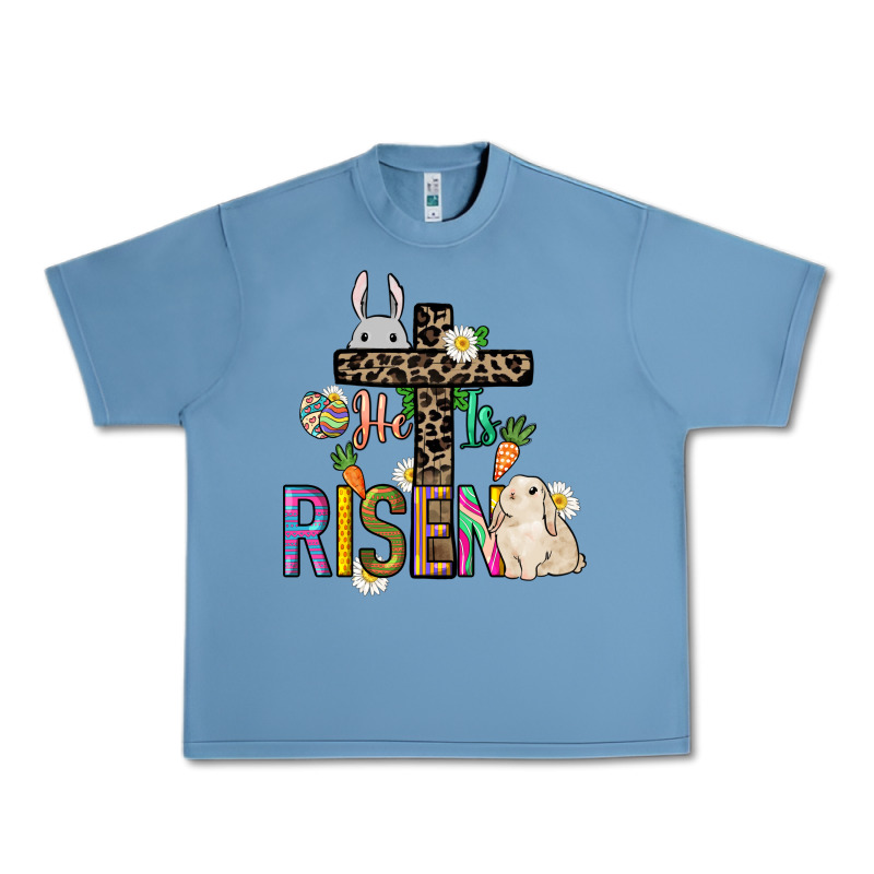 He Is Risen Easter Urban Heavy Tee by NancyCooperArtShop | Teevron