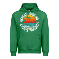 Emerald sunrise sunburn sunset repeat retro vintage gift vacation t shirt Urban Hoodie - tuanDangUi