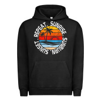 Pigment Black sunrise sunburn sunset repeat retro vintage gift vacation t shirt Urban Hoodie - tuanDangUi
