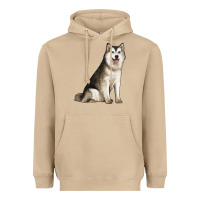 Mushroom Alaskan Malamute Dog Heavyweight Hoodie - LillyAllenDesigns
