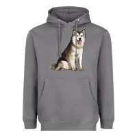 Storm Alaskan Malamute Dog Heavyweight Hoodie - LillyAllenDesigns