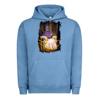 Pigment Pebble Blue Francis Bacon Screaming Pope painting art lover gift  1 Urban Hoodie - tuanDangUi