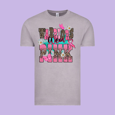 Warriors Wear Pink Vintage Tee Designed By Nancycooperartshop