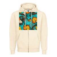 Sandshell autumn leaves seamless pattern Zipper Hoodie - BundleAndBundleShop