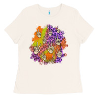 Bone halloween patch Ladies Tee - BundleAndBundleShop