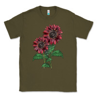 Army Green 2 Chocolate sunflower Classic Tee - LillyAllenDesigns