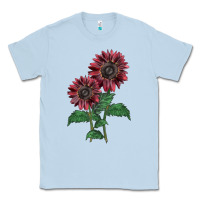 Dusty Blue 2 Chocolate sunflower Classic Tee - LillyAllenDesigns