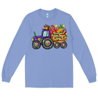 Colony Blue mardi gras tractor Long Sleeve Tee - CowGirlArtShop